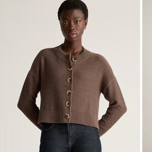 Quince Cotton Cropped Cardigan